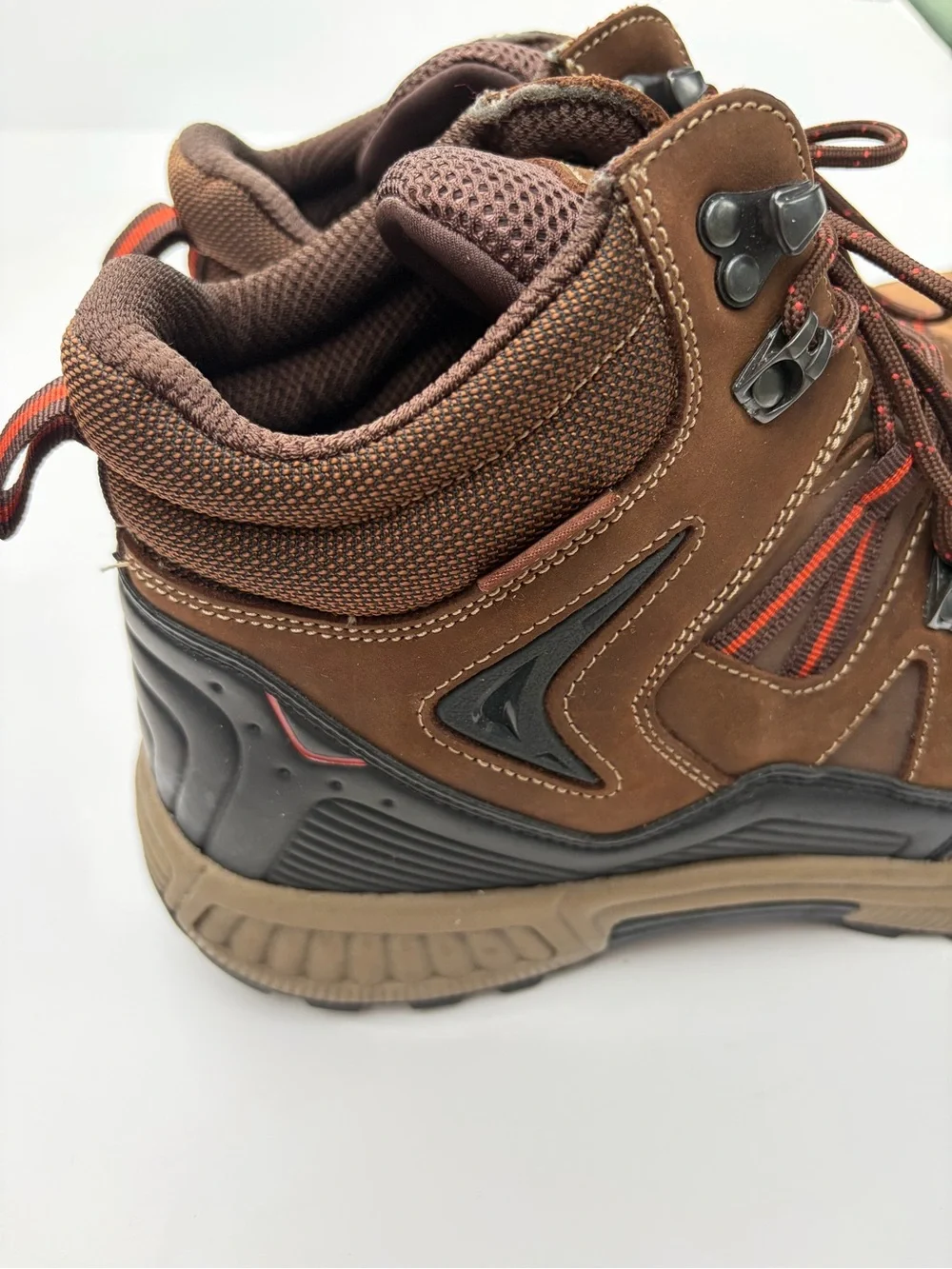 Orthofeet Ridgewood Men 12 D Brown Waterproof Leather Hiking Boots Orthopedic